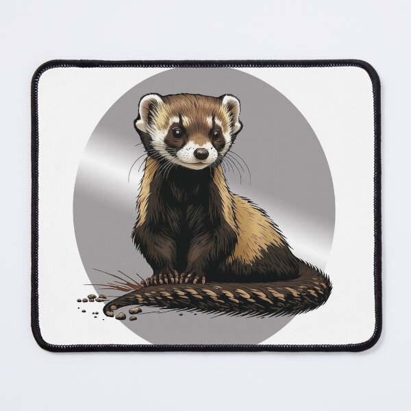 Item preview, Cute Fluffy Ferret  designed and sold by softgraphics.