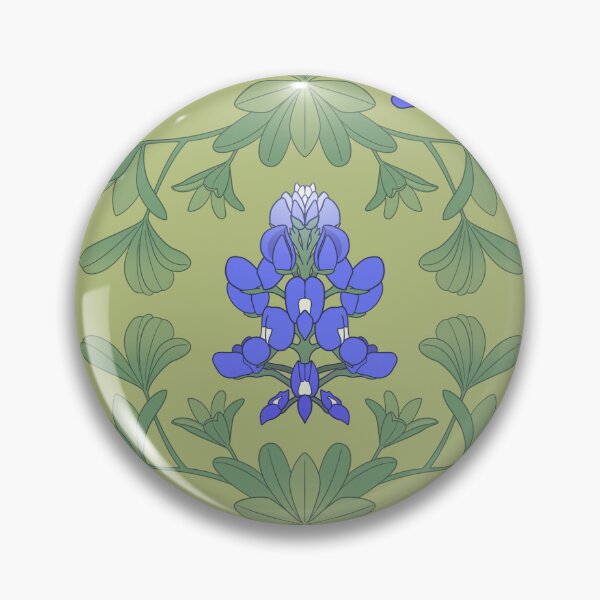 Item preview, Bluebonnet Damask Print designed and sold by KiellR.