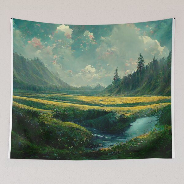 Item preview, Peaceful Nature Surreal Landscape designed and sold by DreamingAwake1.