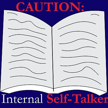 Artwork thumbnail, Caution: Internal Self-talker - Blue by DaneSullivan
