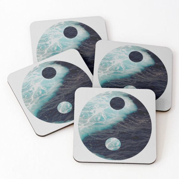 Item preview, Ocean Sea Blue White Yin Yang  designed and sold by ChristinasMess.