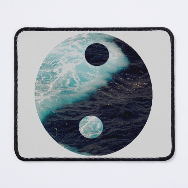 Item preview, Ocean Sea Blue White Yin Yang designed and sold by ChristinasMess.
