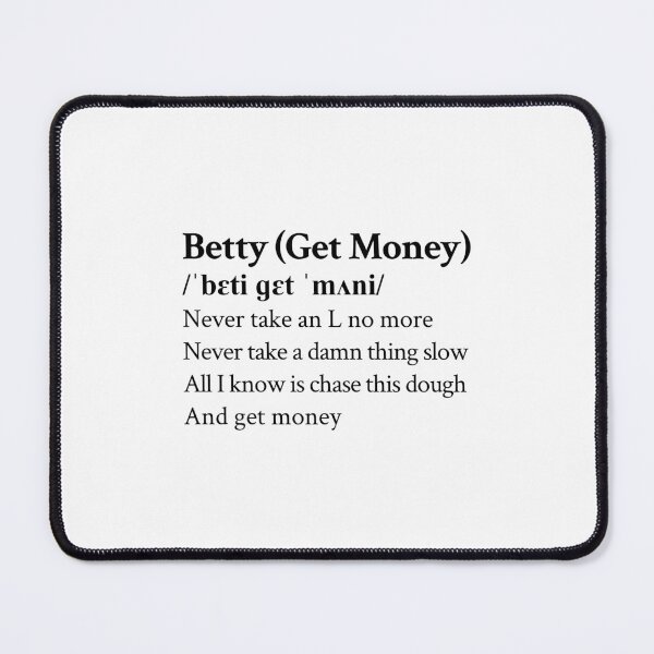 Item preview, Yung Gravy Aestheic Quote Lyrics Money Motivational designed and sold by StickTheSong.