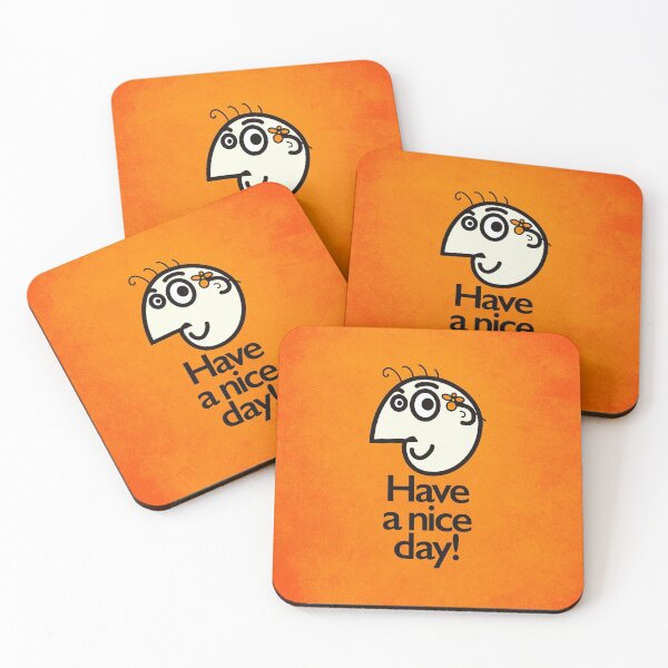 Item preview, Have A Nice Day Happy Cartoon Character designed and sold by Boriana Giormova.