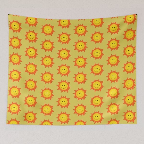 Item preview, Cute Happy Sun Pattern designed and sold by Boriana Giormova.