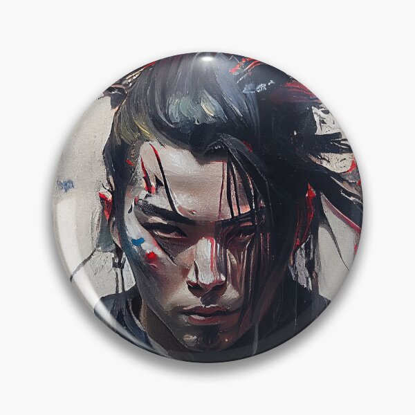 Item preview, Gothic Samurai - Oil Paint Japanese Warrior designed and sold by ABArtByAlexST.