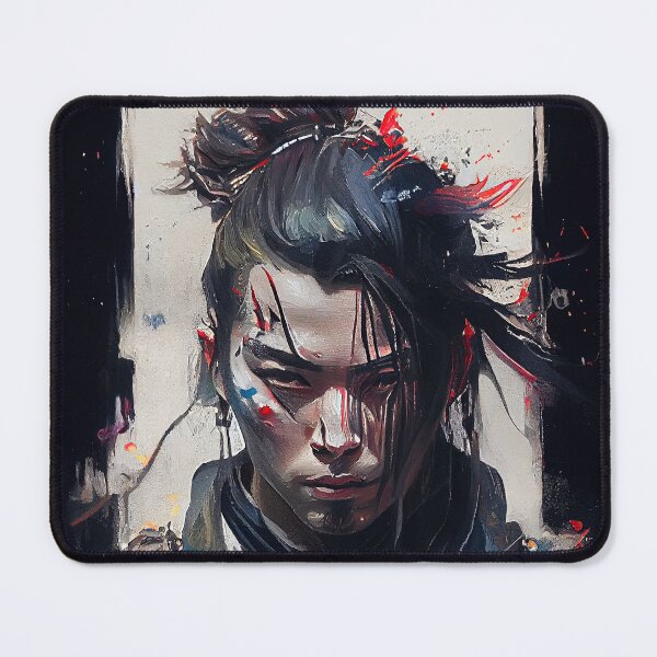 Item preview, Gothic Samurai - Oil Paint Japanese Warrior designed and sold by ABArtByAlexST.