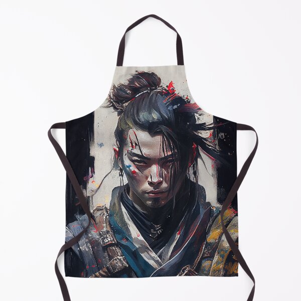 Item preview, Gothic Samurai - Oil Paint Japanese Warrior designed and sold by ABArtByAlexST.