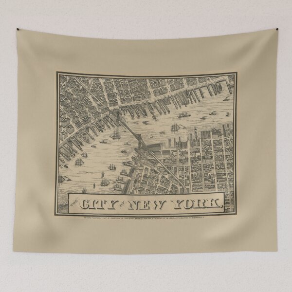 Item preview, The City of New York - 1879 Map - Detail  designed and sold by boltjesdesign.