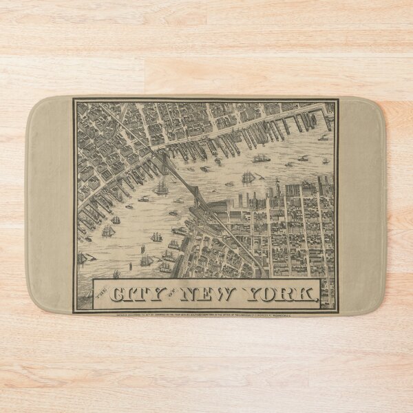 Item preview, The City of New York - 1879 Map - Detail  designed and sold by boltjesdesign.