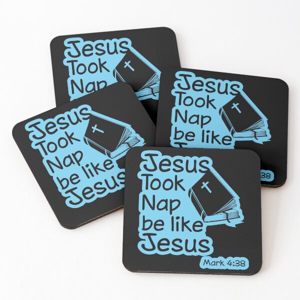 Item preview, Jesus Took Naps Be Like Him Mark 4:38, Funny Christian designed and sold by MessiahMart.