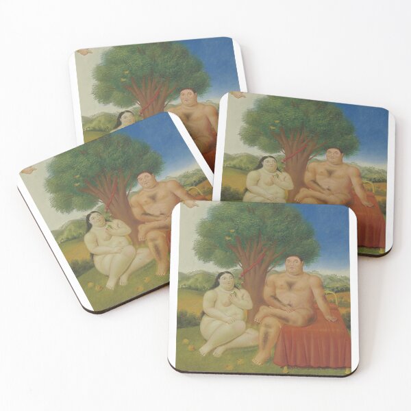 Item preview, Fernando Botero - Adam and Eve - Exhibition Poster designed and sold by studiofrivolo.