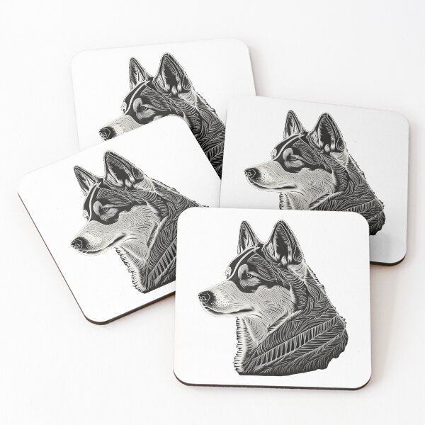 Item preview, Siberian Husky Smart dog black and white designed and sold by MaxEXP.