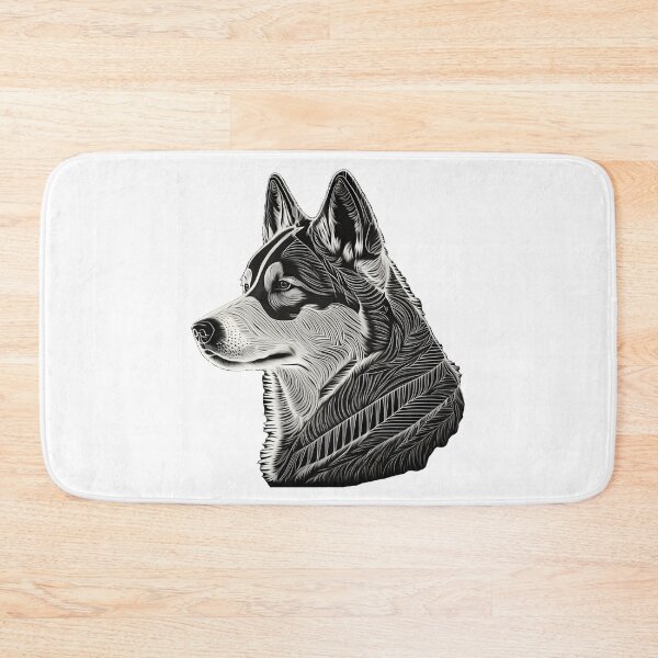 Item preview, Siberian Husky Smart dog black and white designed and sold by MaxEXP.