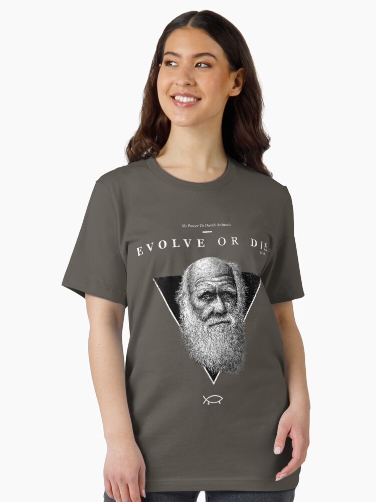 Thumbnail 2 von 7, Essential T-Shirt, EVOLVE OR DIE designt und verkauft von RolandStraller.