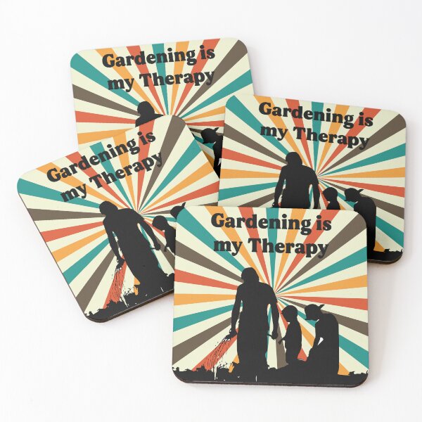 Item preview, gardening is my theraphy - gardening quotes retro designed and sold by Kast25.