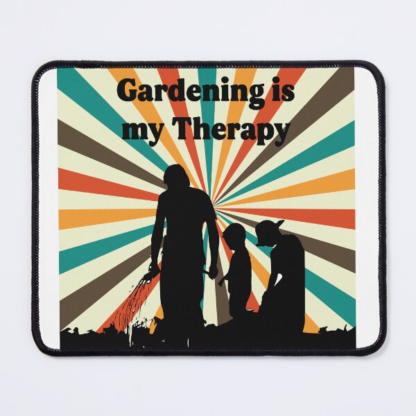 Item preview, gardening is my theraphy - gardening quotes retro designed and sold by Kast25.