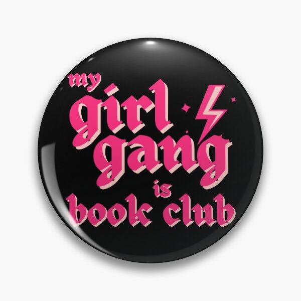 Item preview, my girl gang is book club - pink goth lettering designed and sold by venomouspixie.