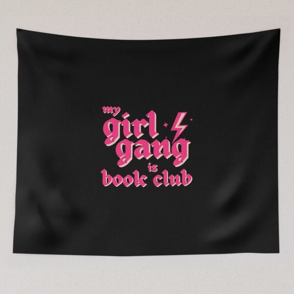 Item preview, my girl gang is book club - pink goth lettering designed and sold by venomouspixie.