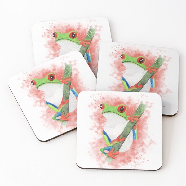 Item preview, Red Eyed Tree Frog Watercolor Art designed and sold by kjacunski.