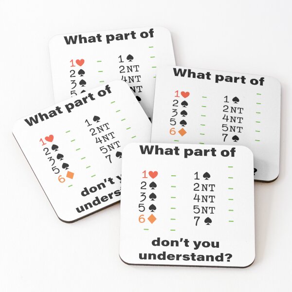 Item preview, Contract Bridge Grand Slam Bidding Duplicate Card Game Funny designed and sold by Peter Orum.