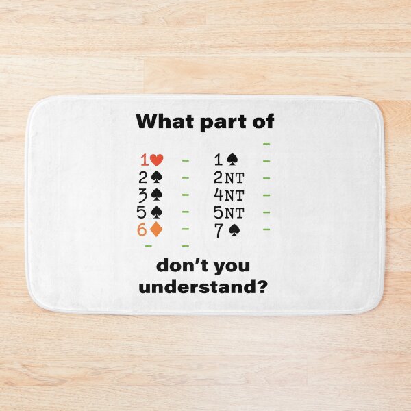 Item preview, Contract Bridge Grand Slam Bidding Duplicate Card Game Funny designed and sold by Peter Orum.