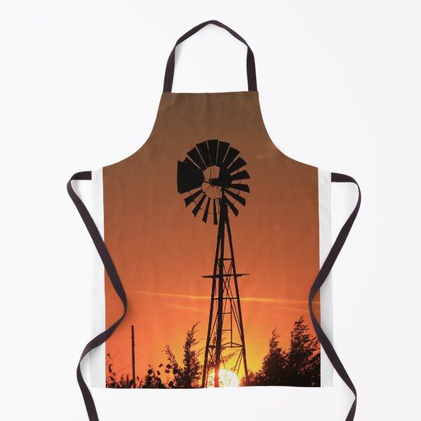 Item preview, Blazing Kansas Sunset with a farm Windmill silhouette designed and sold by ROBERTDBROZEK.
