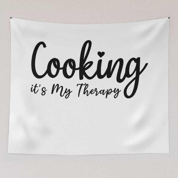 Aperçu de l'œuvre Cooking it's My Therapy chef boulanger Cooking Passion créée et vendue par MouDantArts.