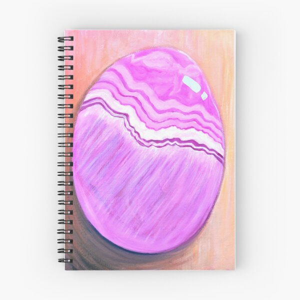 Item preview, Pink Banded Stone in oil paint by McLane Funkhouser designed and sold by McLane Funkhouser.