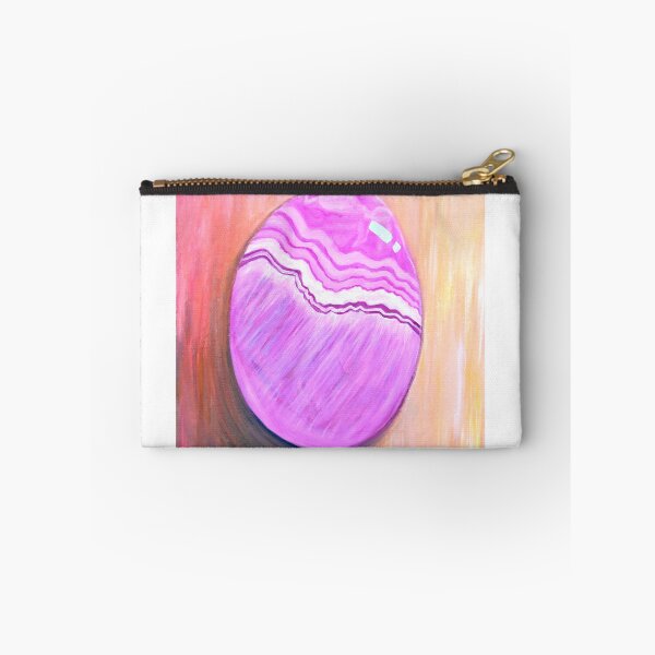 Item preview, Pink Banded Stone in oil paint by McLane Funkhouser designed and sold by McLane Funkhouser.