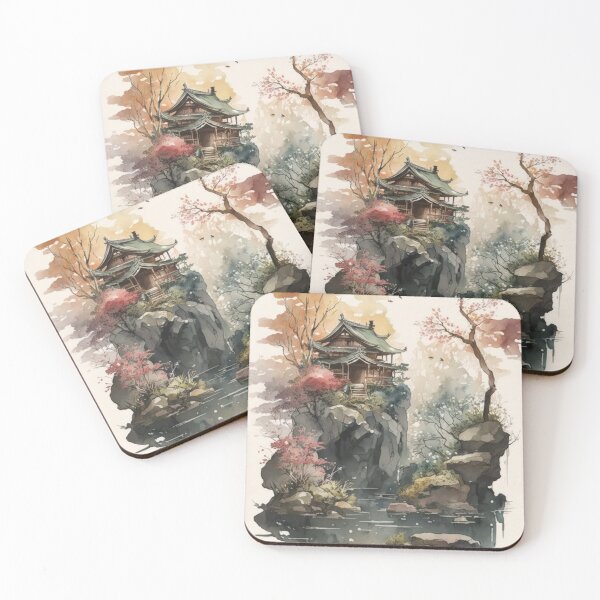 Item preview, Japanese Watercolor Painting designed and sold by DamagedNation.