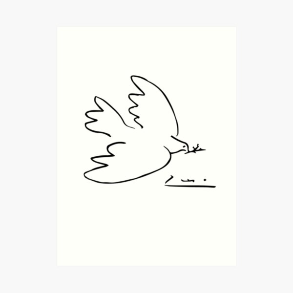 Picasso Peace Dove Art Print