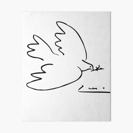 Picasso Peace Dove Art Board Print
