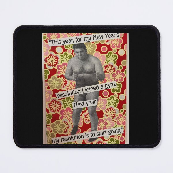 Item preview, Vintage Wrestler - NYE New Year - My New Year resolution Gym designed and sold by ChanelleFyve.
