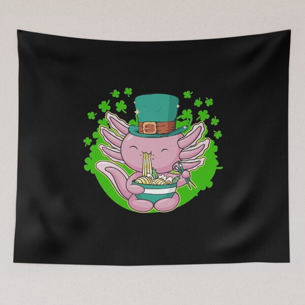 Item preview, Kawaii Axolotl Ramen for St Patricks Day designed and sold by ZzCorezZ.