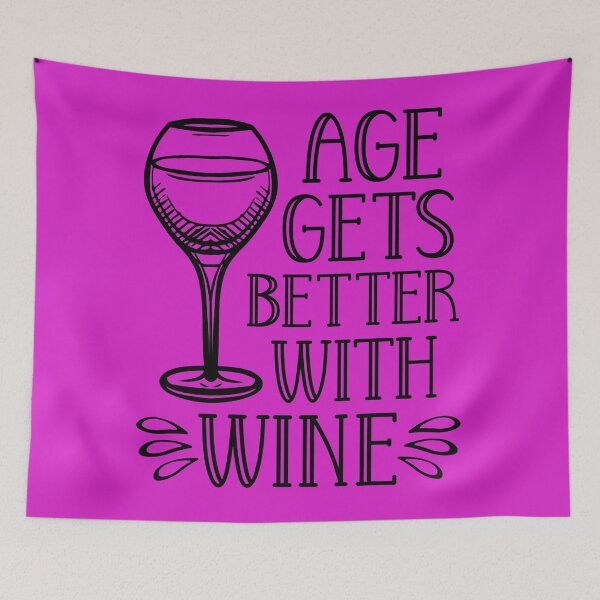 Item preview, Age Gets Better with Wine, Birthday Gift, Wine Lover Gift designed and sold by DesignHouse07.