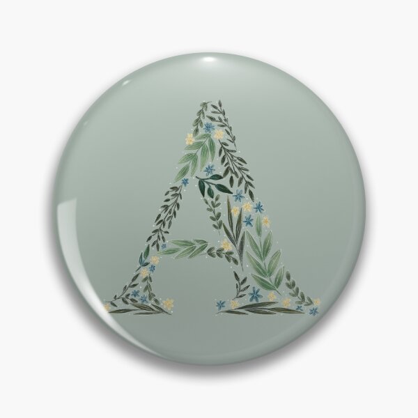 Item preview, Floral A - Initial A designed and sold by CreativeMisc.