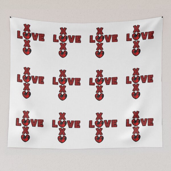 Item preview, Love XOXO Plaid 1 designed and sold by SimplyMe-Plus.