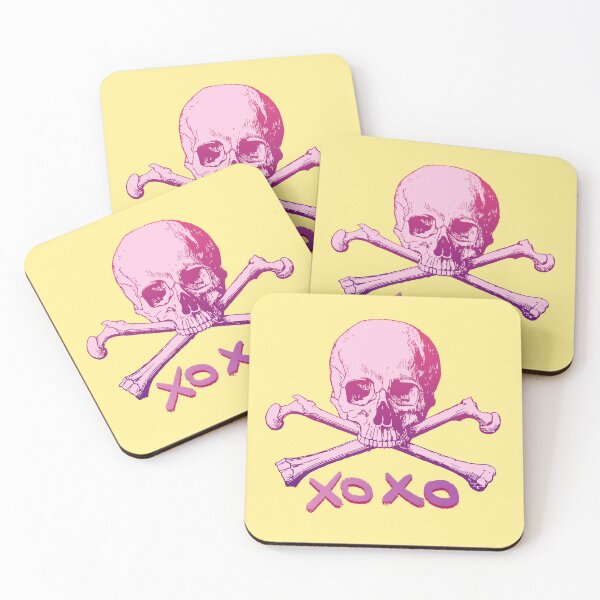 Item preview, XOXO pink skull designed and sold by pinkyfish1010.