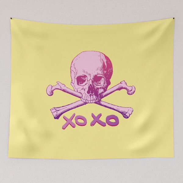 Item preview, XOXO pink skull designed and sold by pinkyfish1010.