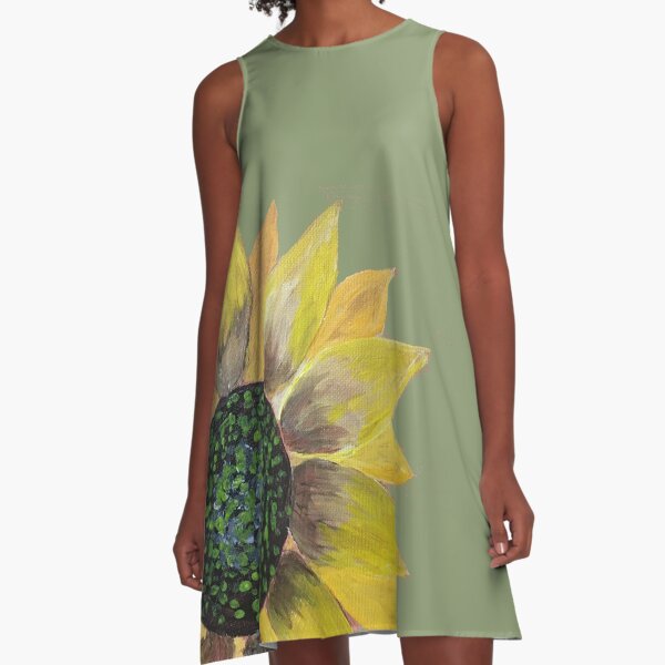 Sunflower Large Scale A-Line Dress