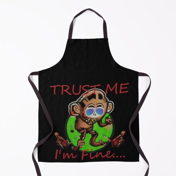 Item preview, Trust Me I'm Fine, Funny Falling Apart Monkey designed and sold by WooshiArt.