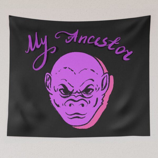 Item preview, My ancestor monkey  designed and sold by pinkyfish1010.