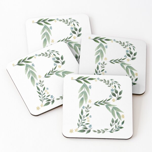 Item preview, Floral B - Initial B designed and sold by CreativeMisc.