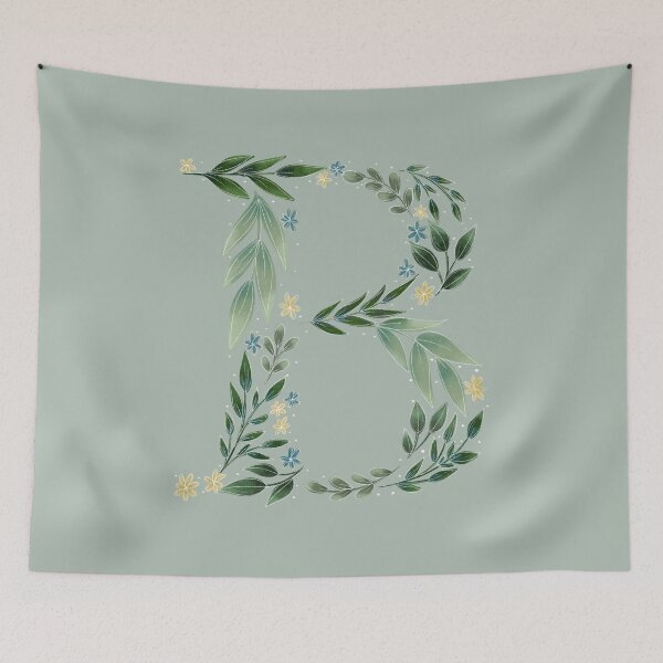 Item preview, Floral B - Initial B designed and sold by CreativeMisc.