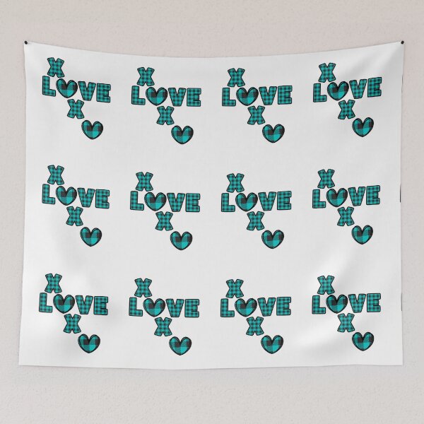 Item preview, Love XOXO Plaid 2 designed and sold by SimplyMe-Plus.
