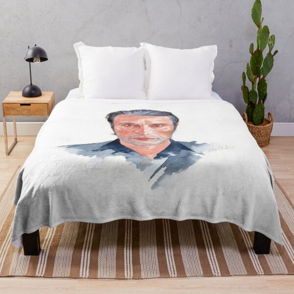 Item preview, Mads Mikkelsen / Sexiest man in Denmark / Watercolor Portrait designed and sold by Lin Artist.