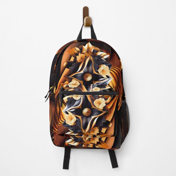 Item preview, Luxury Golden Floral Abstract rich colors art designed and sold by SyanArt.