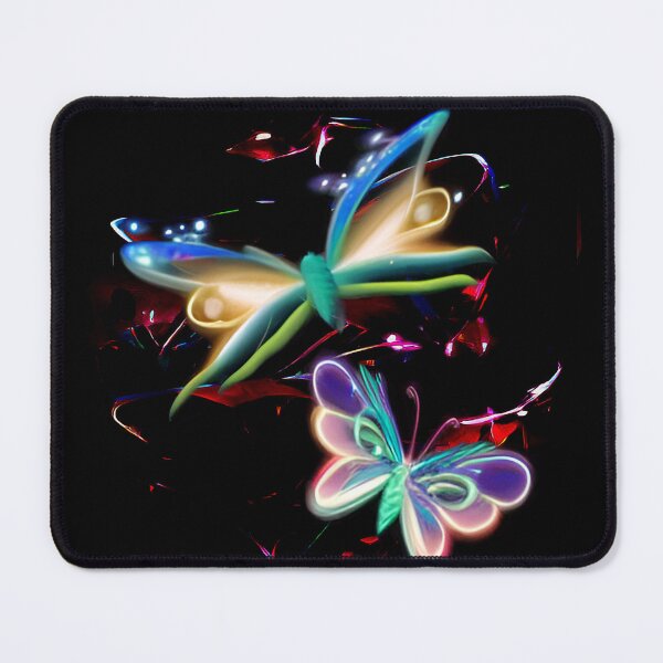 Item preview, butterflies, glow, neon, ribbons, quilling, surrealism, childish, naive designed and sold by Maria Mihailova.