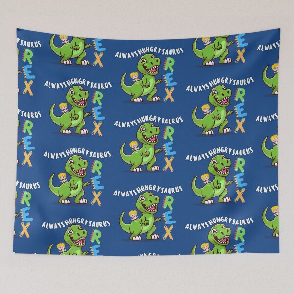 Item preview, Always-Hungry-Saurus Rex - blue designed and sold by Evolved-LovinIt.